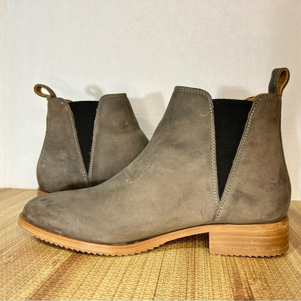 Nisolo Eva Everyday Chelsea Boot Grey Suede Leather Comfort Women’s Size 7.5 NEW - Picture 7 of 13